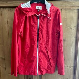 Hunter x Target Lightweight Red Rain Jacket